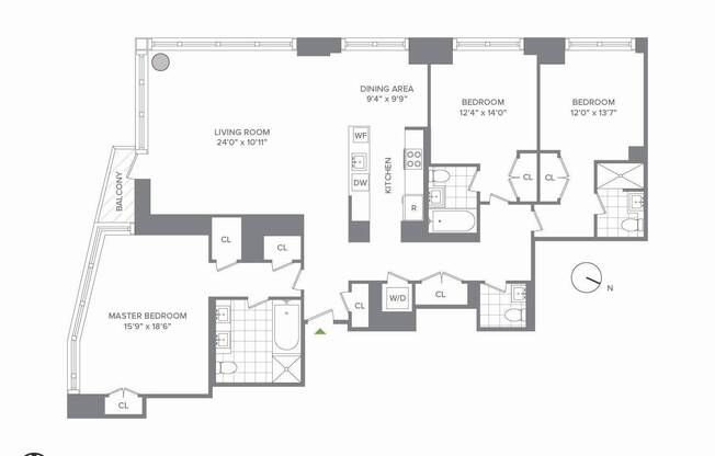 3 beds, 4.5 baths, 2,097 sqft, $20,000, Unit 21F