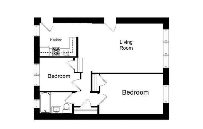 2 beds, 1 bath, 660 sqft, $2,395, Unit 619-C2