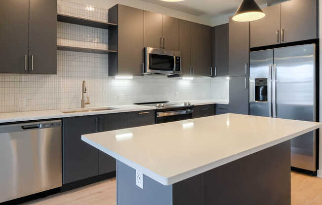 Kitchen with Stainless Steel Appliances