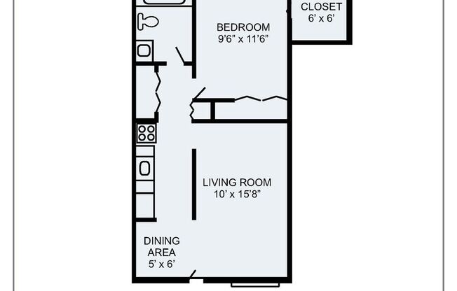 1 bed, 1 bath, 500 sqft, $1,295, Unit 411
