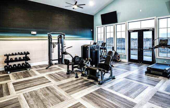 State-of-the-Art Fitness Center at Fireside at Waukee in Waukee, IA