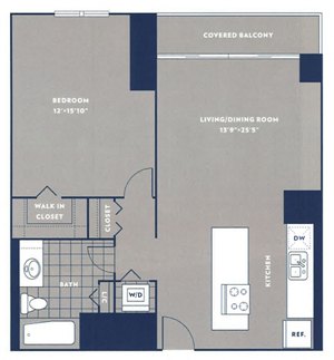 1 bed, 1 bath, 785 sqft, $2,644