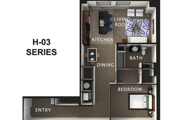 1 bed, 1 bath, 925 sqft, $1,353