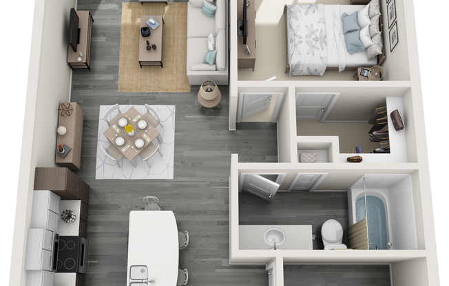 1 bed, 1 bath, 805 sqft, $1,595