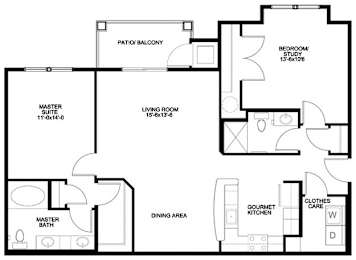 2 beds, 2 baths, 1,167 sqft, $2,406