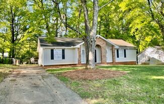Must see this spacious 3 bedroom 1.5 bath home. Located off Moores Chapel Rd