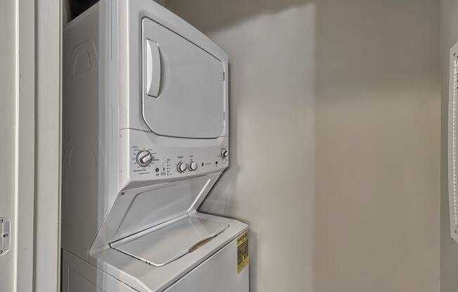 a washer and dryer in the laundry room of a home at Nexus at Sandhill, Columbia, 29229