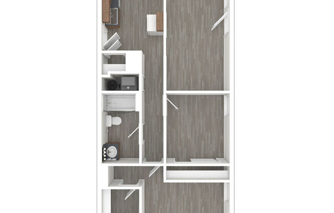 2 beds, 1 bath, 950 sqft, $1,318