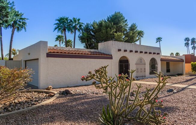 3 bedroom 2 bath Scottsdale home with large corner lot and pool!