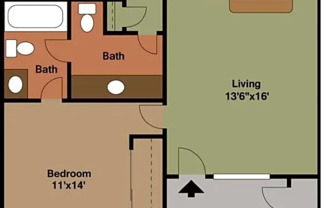 2 beds, 2 baths, $2,475, Unit 19