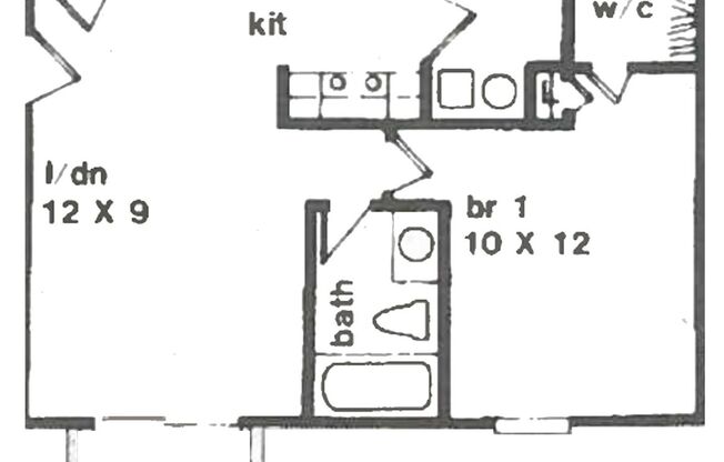 1 bed, 1 bath, 578 sqft, $1,018, Unit 827-04 (Style K)