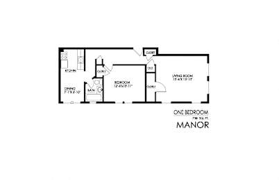 1 bed, 1 bath, 738 sqft, $950