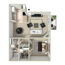 1 bed, 1 bath, 731 sqft, $1,185