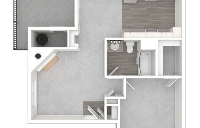 1 bed, 1 bath, 687 sqft, $1,480