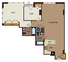 2 beds, 2 baths, 1,170 sqft, $3,320
