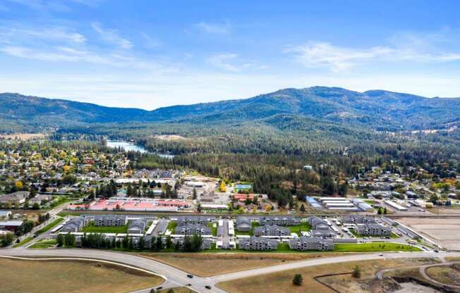 Aerial View of Woodland Meadows Property and Surrounding Area