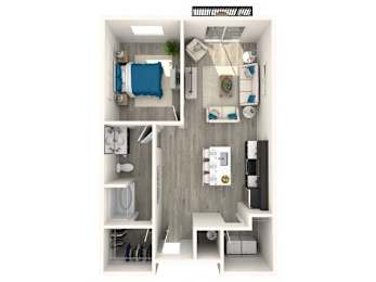1 bed, 1 bath, 740 sqft, $1,990