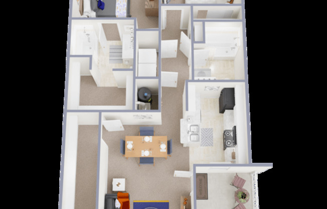 2 beds, 2 baths, 942 sqft, $1,349