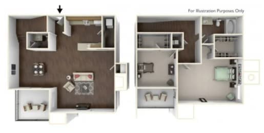 2 beds, 1.5 baths, 978 sqft, $1,369