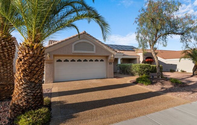 Gorgeous 2 Bed 2 Bath Single Story home in 55+ Sun City Summerlin. Lots of community amenities.