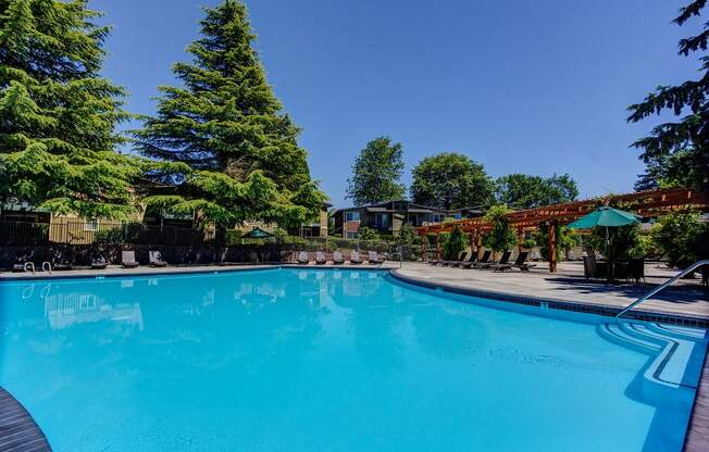 Poolside Cabanas at Commons at Timber Creek Apartments, Oregon, 97229