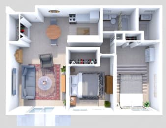 2 beds, 1.5 baths, 875 sqft, $1,010