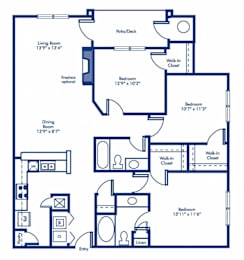 3 beds, 2 baths, 1,276 sqft, $2,404