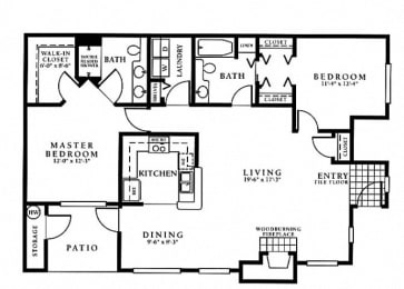 2 beds, 2 baths, 1,236 sqft, $2,267