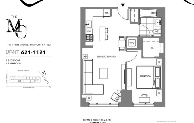 1 bed, 1 bath, $3,468, Unit 721