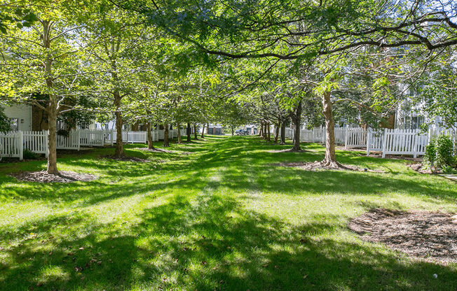 Lush Landscaping And Park-Like Setting at The Residence at Christopher Wren Apartments, Columbus, Ohio