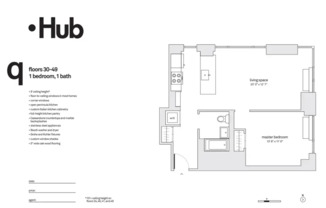 1 bed, 1 bath, $4,663, Unit 33Q
