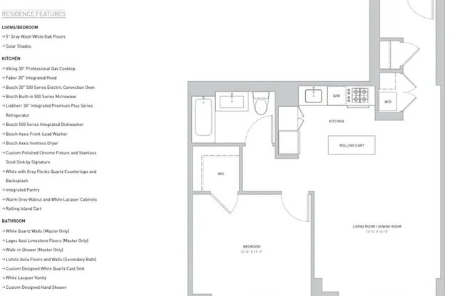 1 bed, 1 bath, 761 sqft, $4,100, Unit 40F