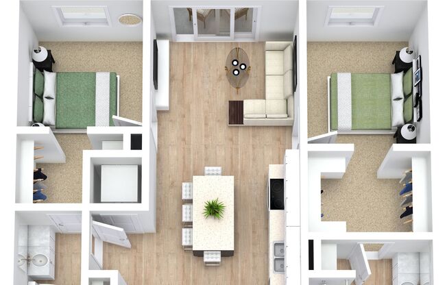 2 beds, 2 baths, 998 sqft, $1,615, Unit 218