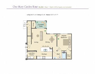 1 bed, 1 bath, 829 sqft, $1,228