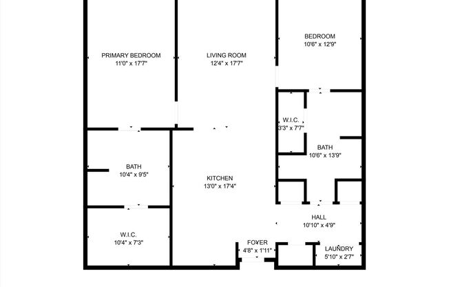 2 beds, 2 baths, $2,095