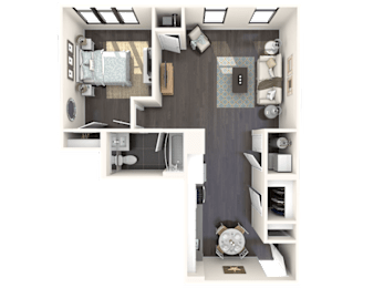 1 bed, 1 bath, 813 sqft, $2,680