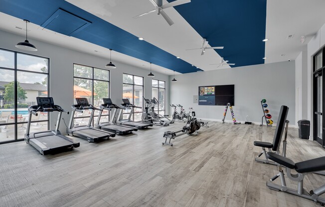Elevate your fitness routine at Crossings @ 501 Apartments with our state-of-the-art gym featuring modern cardio equipment and spacious workout areas. Ideal for all fitness levels. Your active lifestyle awaits—schedule a tour today!