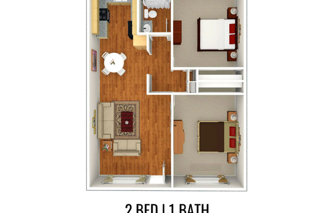 2 beds, 1 bath, 850 sqft, $2,730, Unit 905B