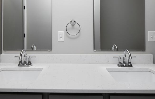 Double Bathroom Sinks in Select Units