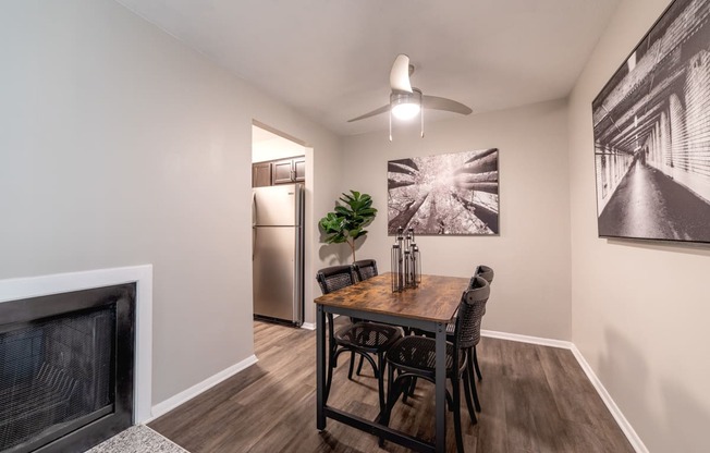 Dining Room at Woodbridge Apartments Bloomington