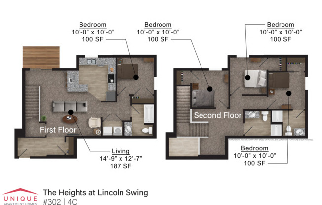 4 beds, 3 baths, 1,431 sqft, $2,000, Unit 302