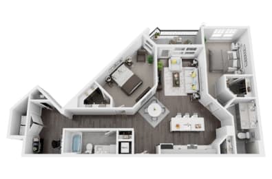 2 beds, 2 baths, 1,160 sqft, $2,145