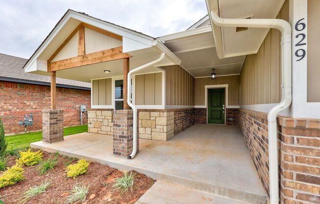 Brand New Home for lease in Washington, Oklahoma! Rare Find!