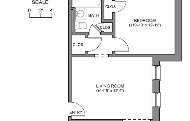 1 bed, 1 bath, , $3,000, Unit 6