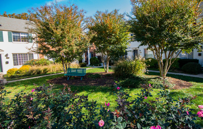 Brookville Townhomes Landscaped Courtyard Photo