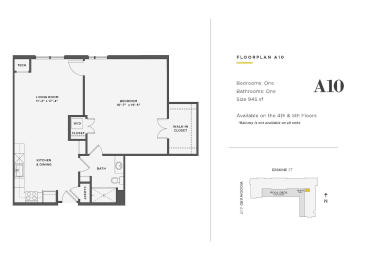 1 bed, 1 bath, 945 sqft, $2,200