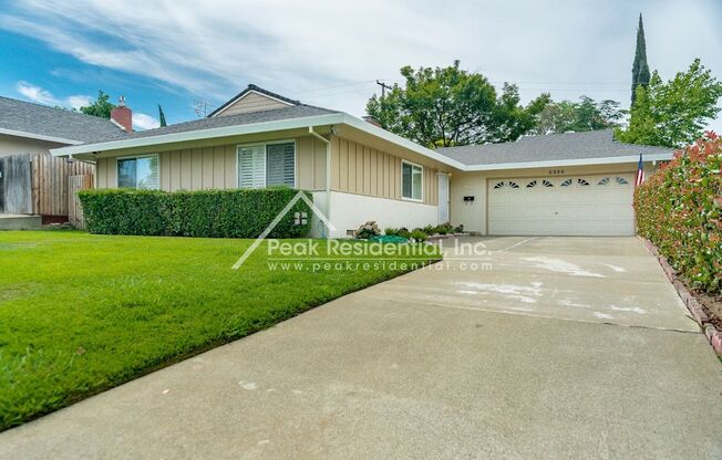 Charming Citrus Heights 3bd/2ba Home with 2 Car Garage