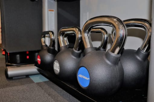 Free Weights at Rivers Edge Apartments, Otsego, Minnesota