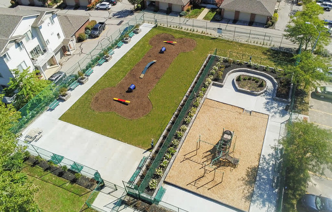 Dog park and playground