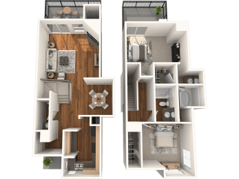 2 beds, 2.5 baths, 1,150 sqft, $1,640